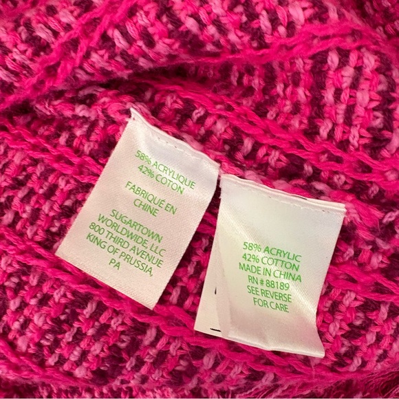 Lilly Pulitzer || Simora Lady Jacket Fringe Cardigan Sweater Pink Gold Medium - Picture 9 of 9